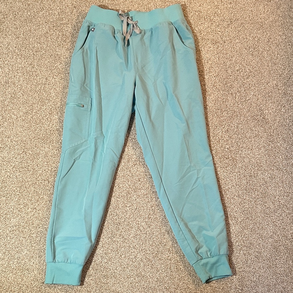 Figs Seaglass High Waisted Zamora Scrub Joggers